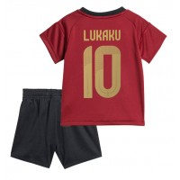 Camiseta Bélgica Romelu Lukaku #10 Primera Equipación para niños Eurocopa 2024 manga corta (+ pantalones cortos)